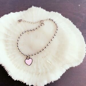 COPY - New S925 Pink Heart Bracelet